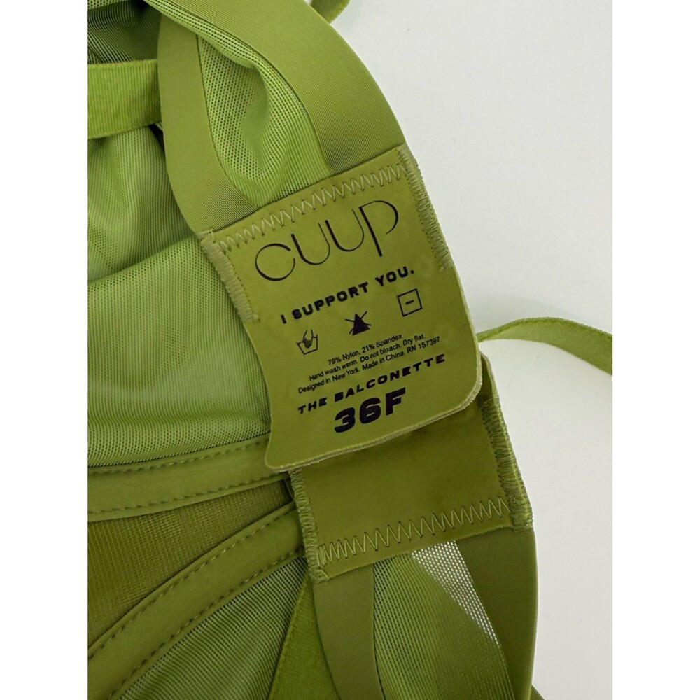 Cuup The Balconette Underwire Bra | Green | 36F - Picture 7 of 7